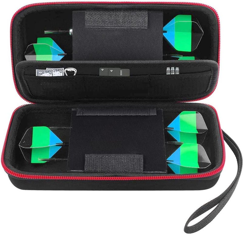 ALKOO Dart Case Holder Bag for 6 pcs Steel and Soft Tip Darts Set, Storage Organizer Holds 6 Darts and Tips, Shafts and Flights Accessories (Cases Only) (Red, Holds 6 darts) - Image 1
